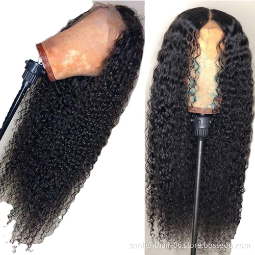 Brazilian  vendor jewish wig Indian temple hair processed virgin hair deep wave full lace brazilian human hair wig